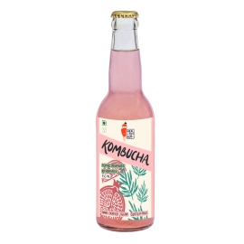 healthy gut kombucha promogranate rosemary 330ml combo pack of 2