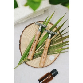 reusable bamboo safety razor double edged pack of 2