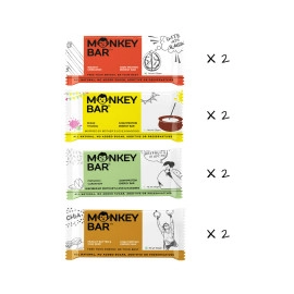 monkey bar no cocoa please pack of 8 10 13g protein no added sugar natural delicious