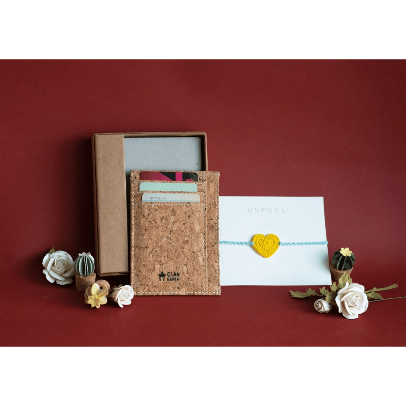 rakhi gifts for him hand crafted wallet and rakhi