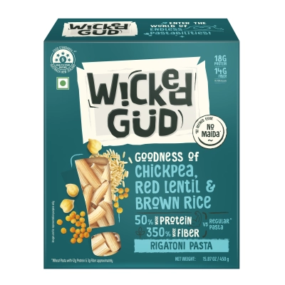 wickedgud rigatoni pasta 450gm x 2
