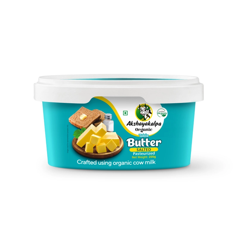 akshayakalpa organic table butter salted 200 g