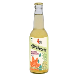 healthy gut kombucha pineapple star anise basil 330ml combo pack of 2