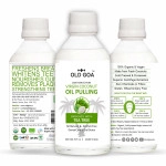 oldgoa oil pulling cold pressed virgin coconut oil ayurvedic mouthwash for healthy teeth gums bad breath healthier oral hygiene teeth whitening fresh breath 200ml tea tree