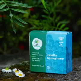 last forest artisanal handmade beeswax honeycomb soap 100gms vanilla