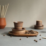 adar stoneware ceramic davara tumbler set for coffee set of 4