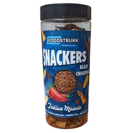 foodstrukk black chikpea indian masala snackers 150gm pack of 1