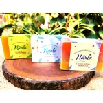 narla handcrafted soap pack of three variants each 100gm