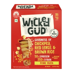 wickedgud penne pasta 450gm x 2