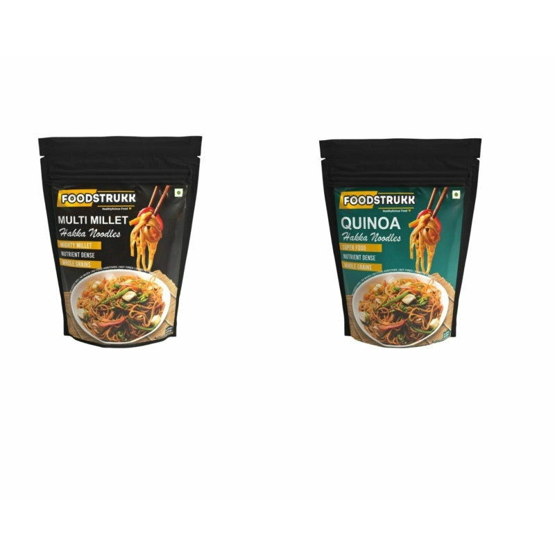 foodstrukk healthy multi millet quinoa millet noodles pack of 2