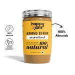 happy jars unsweetened almond butter 265g